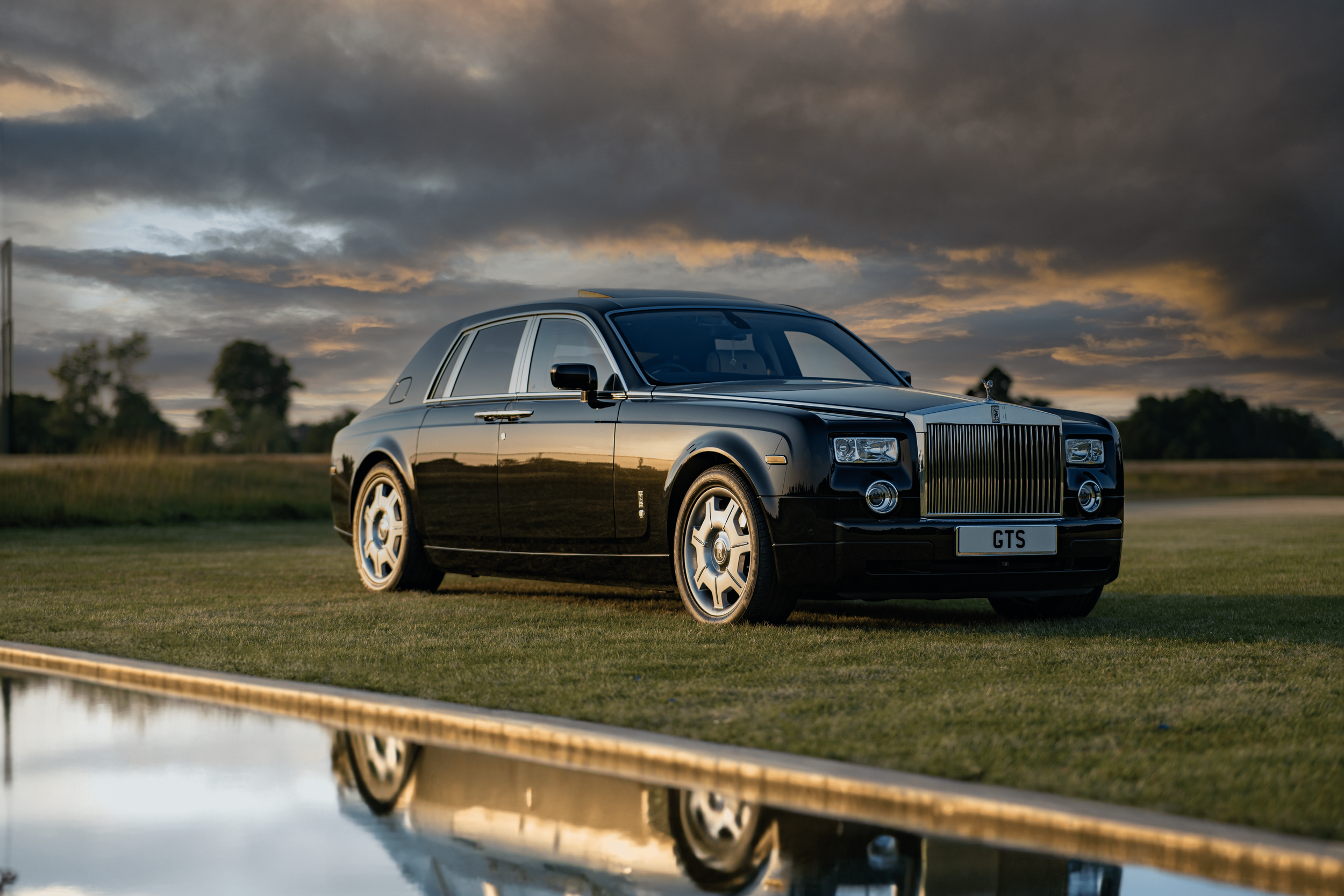 Beautiful car with a beautiful backdrop