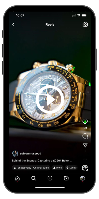 Reel of Rolex Watch