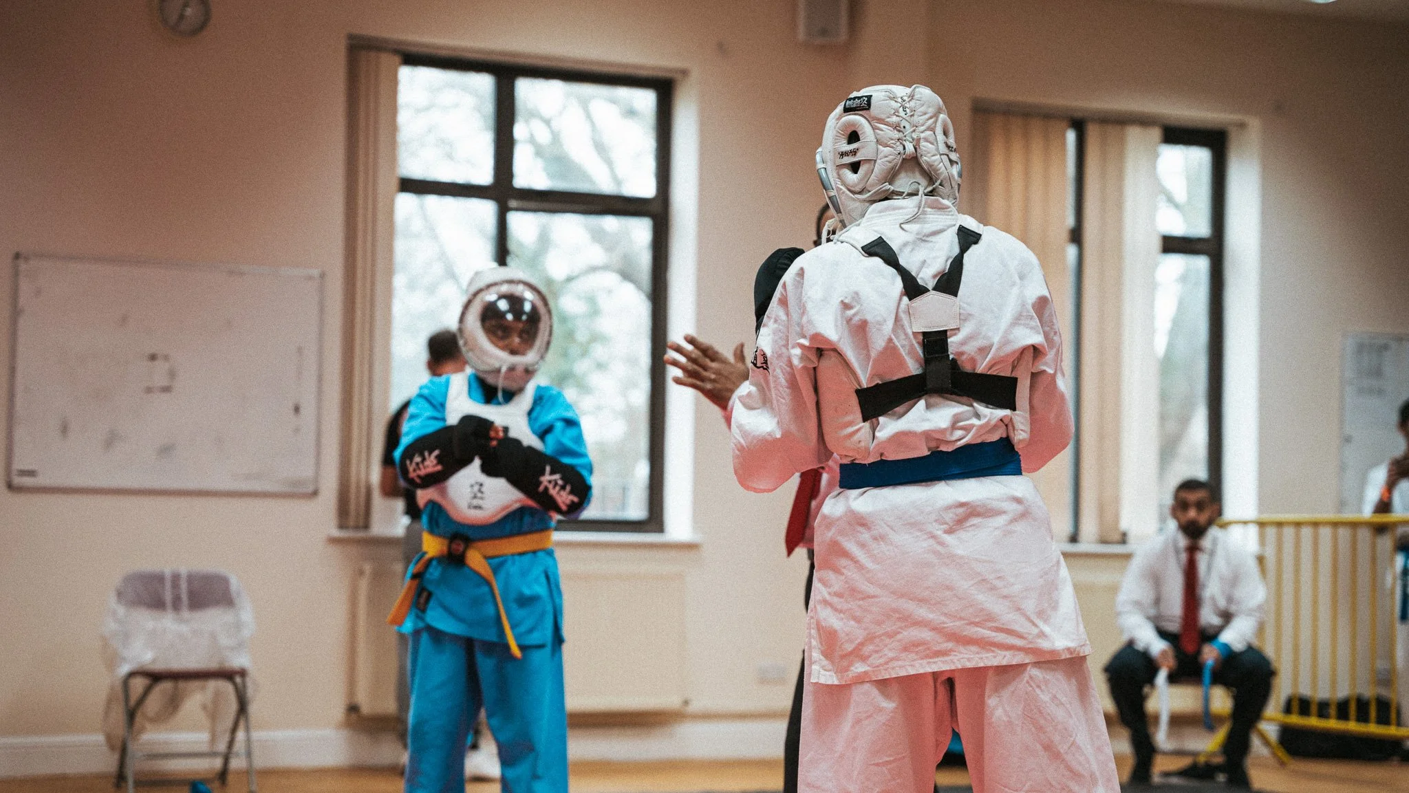 Students taking part in Kudo tournament