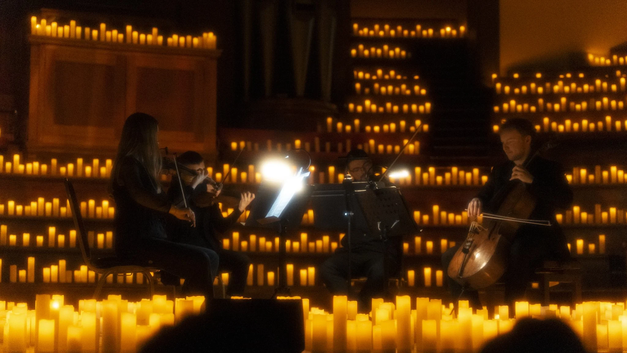 Ava Quartet playing at Hans Zimmer concert