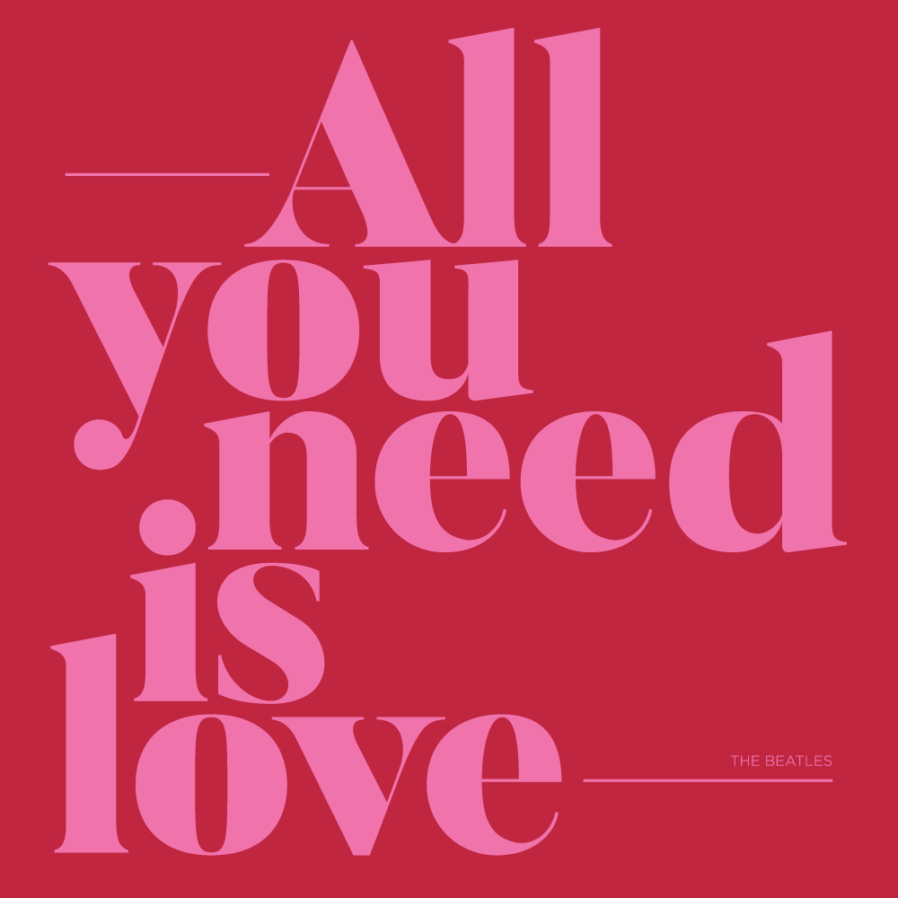 Song lyric posters