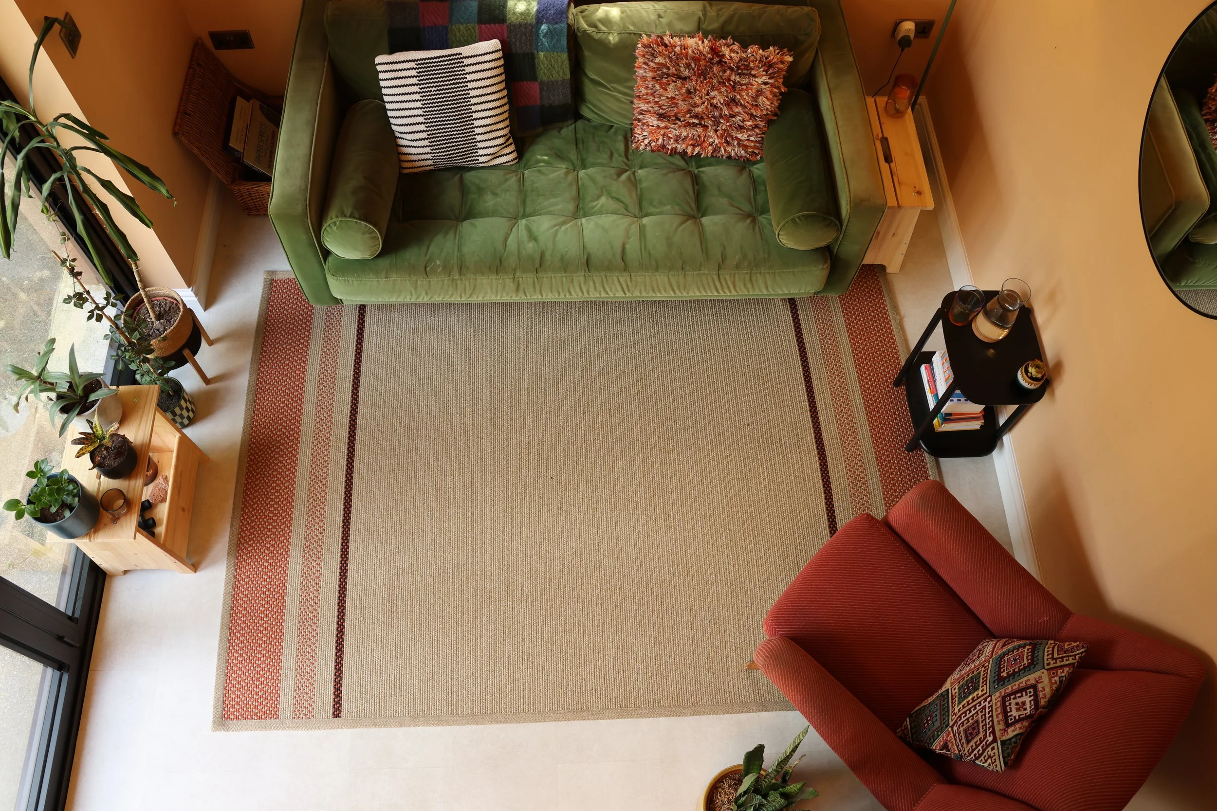 Birdseye view of therapy room at Cedarwood Therapy, Adel, north Leeds