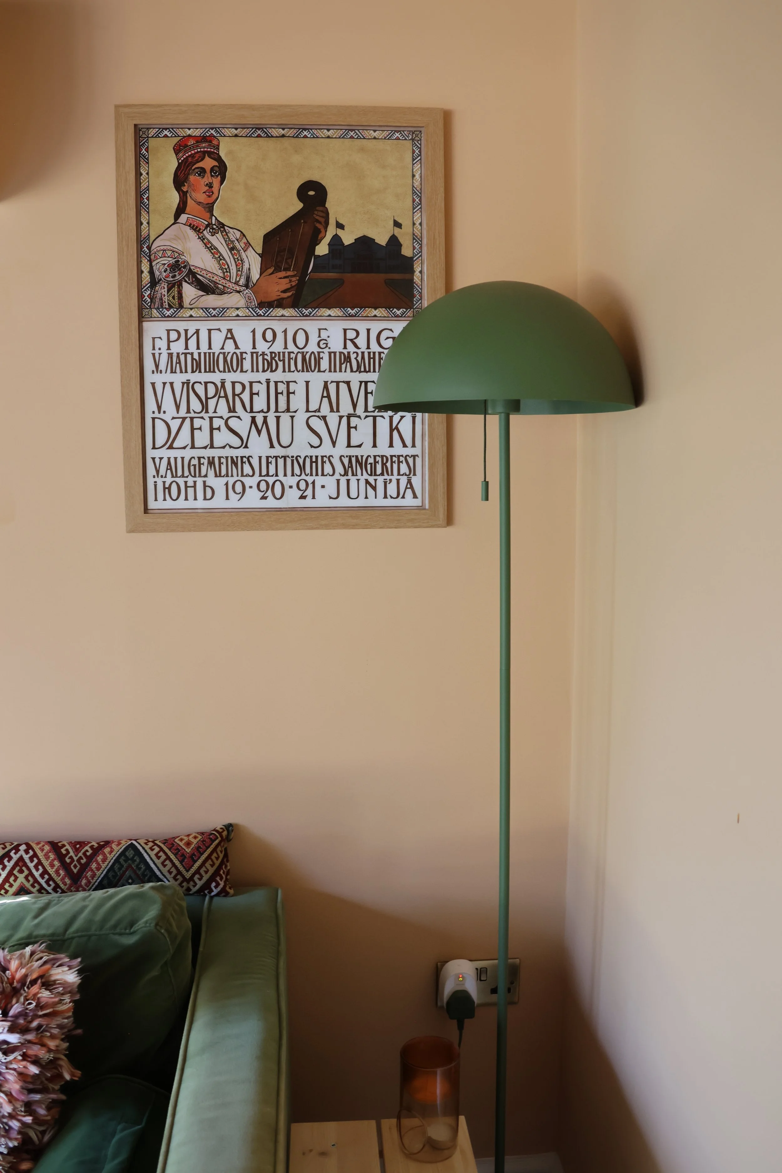 Therapy room interior with floor lamp and seating, Cedarwood Therapy