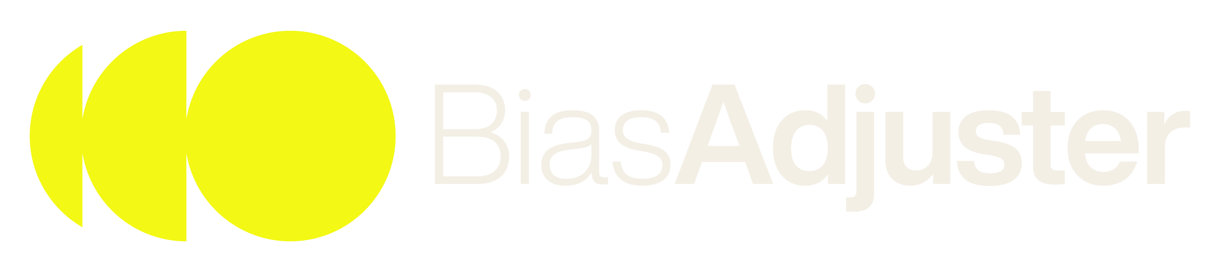 The Bias Adjuster wordmark and logo