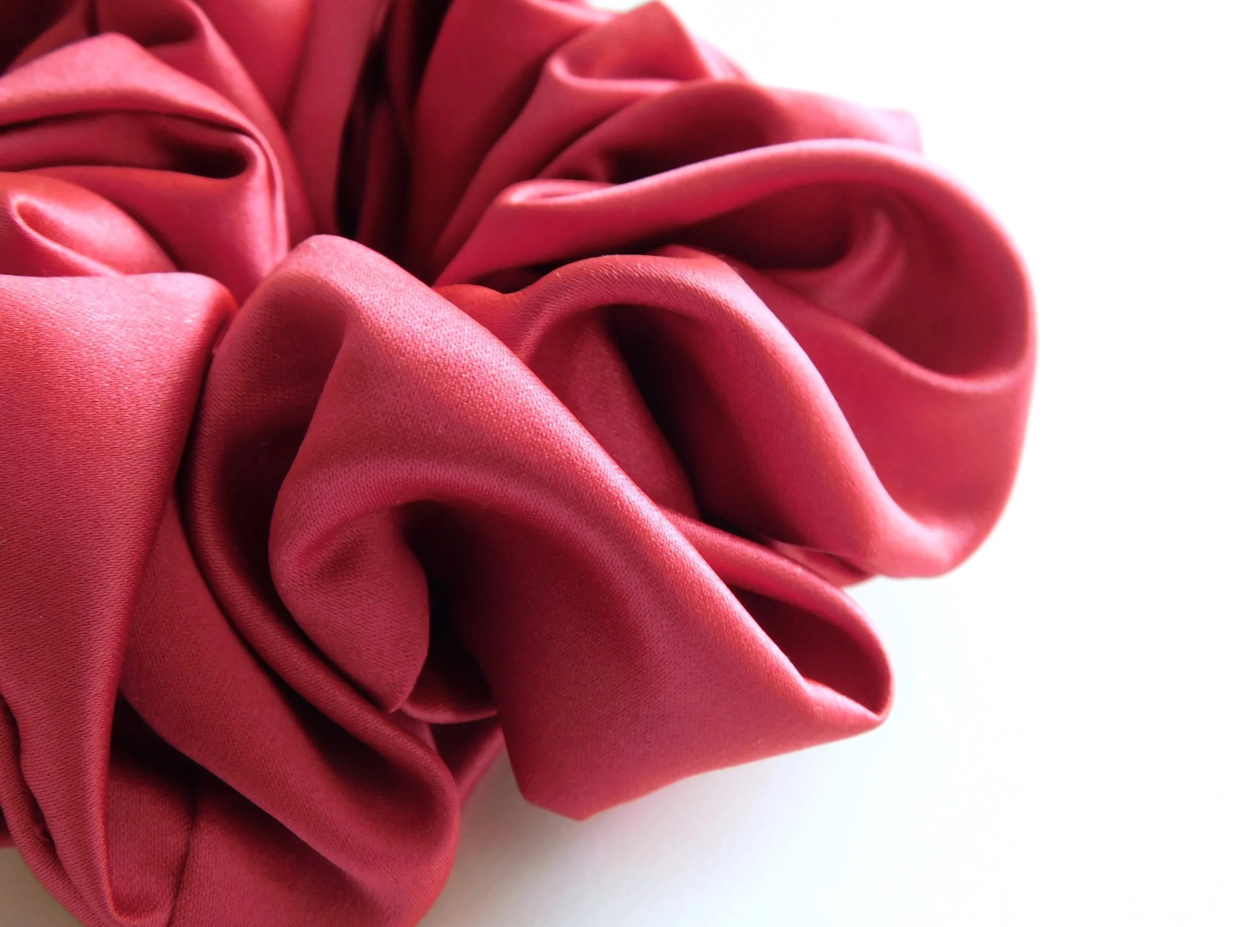 4 Raspberry Pink Plush Scrunchie.JPG