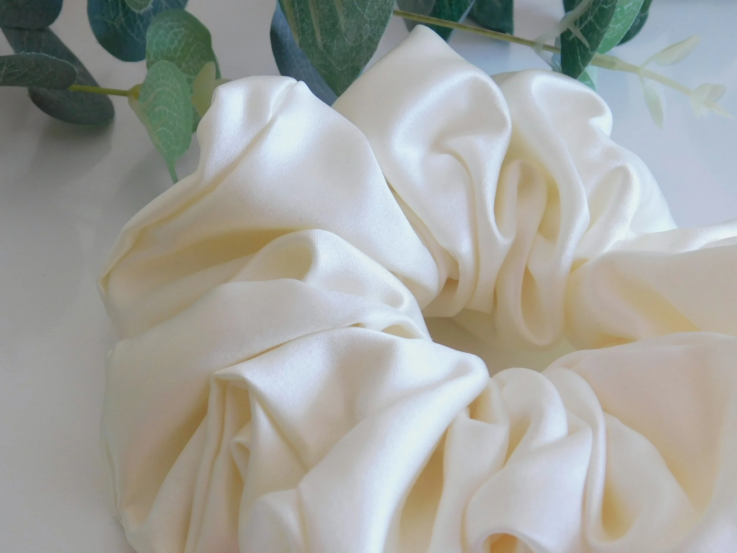 4 Cream Duchesss Satin Plush Scrunchie.JPG