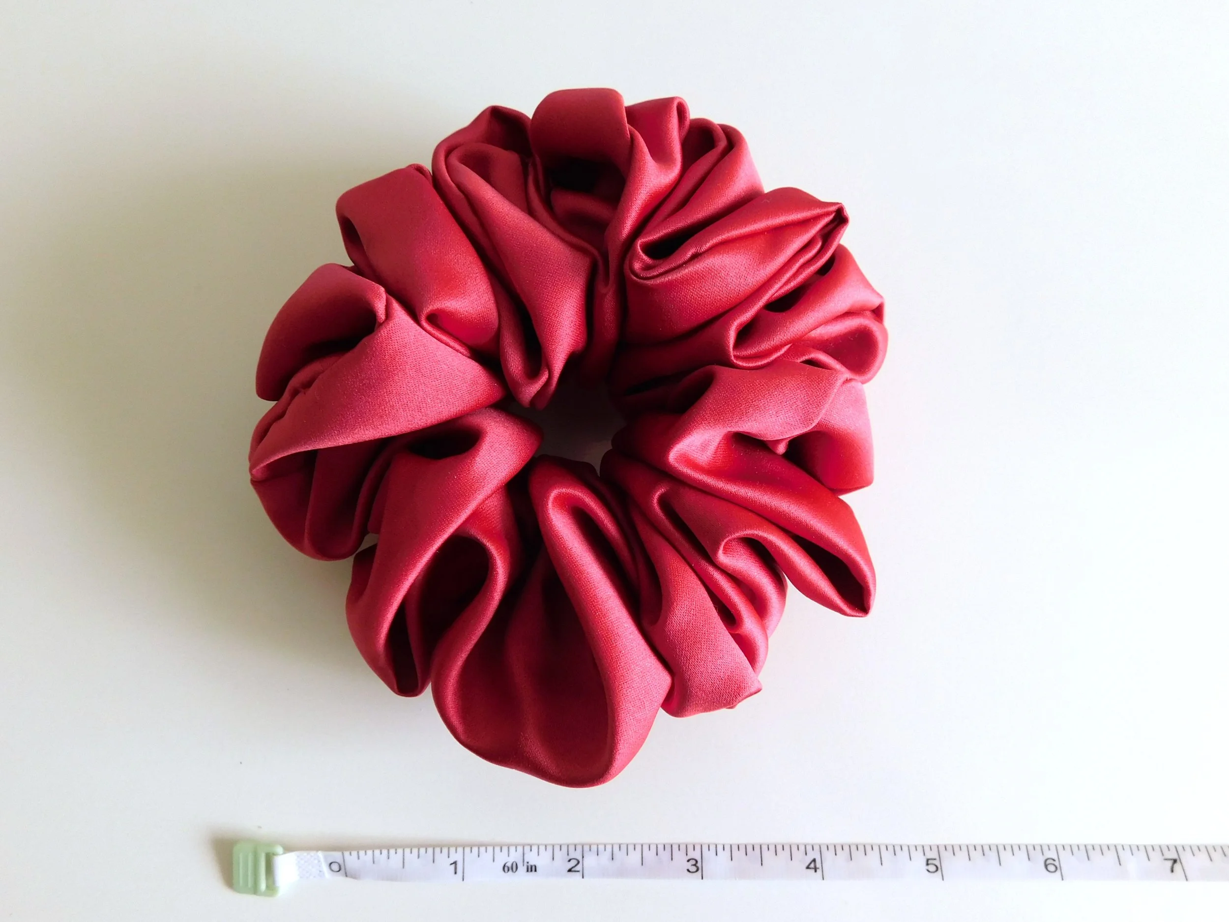 3 Raspberry Pink Plush Scrunchie.JPG