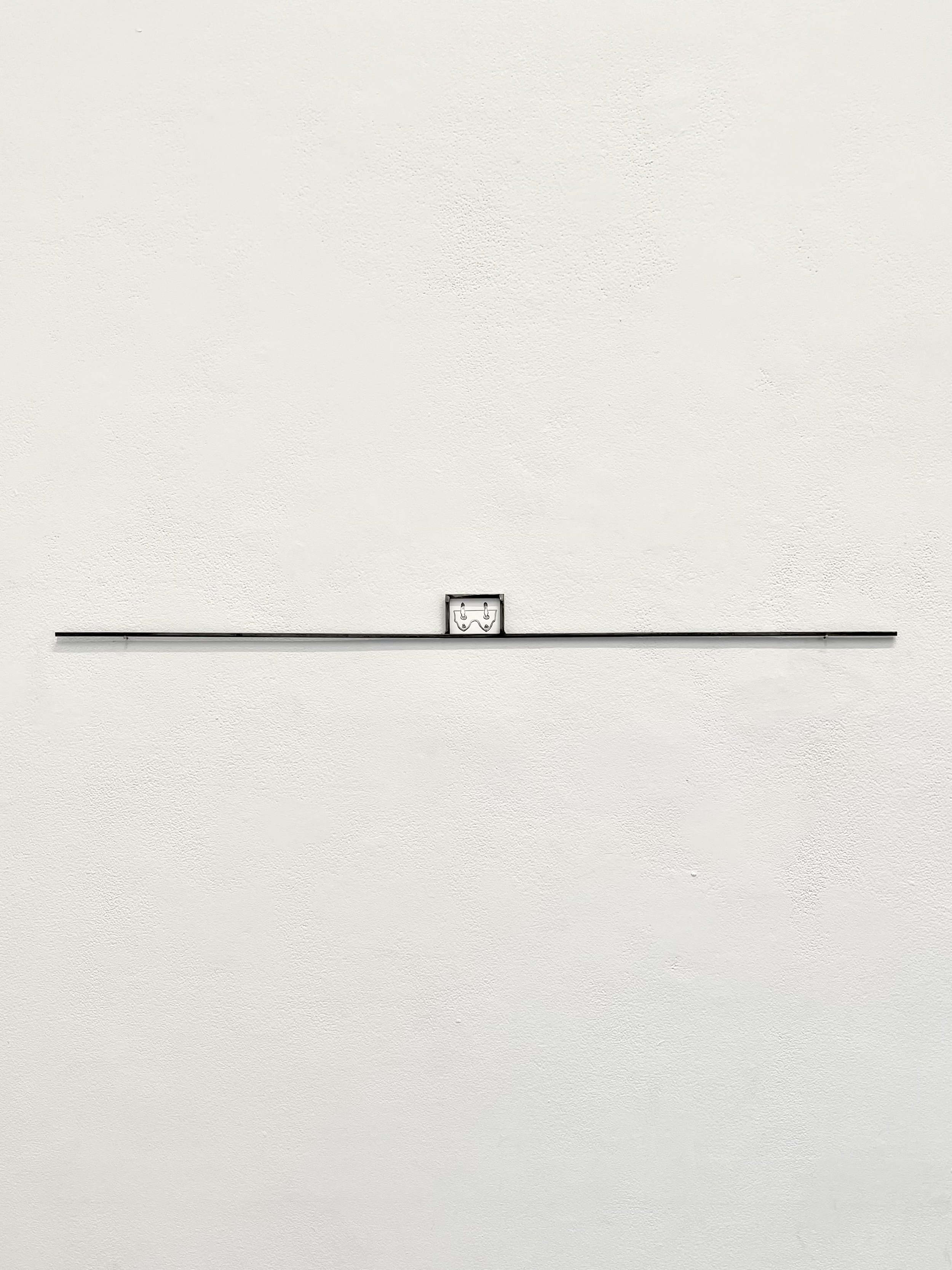 Nice Rack, 2026. Steel and graphite on paper ― 24 x 3 in