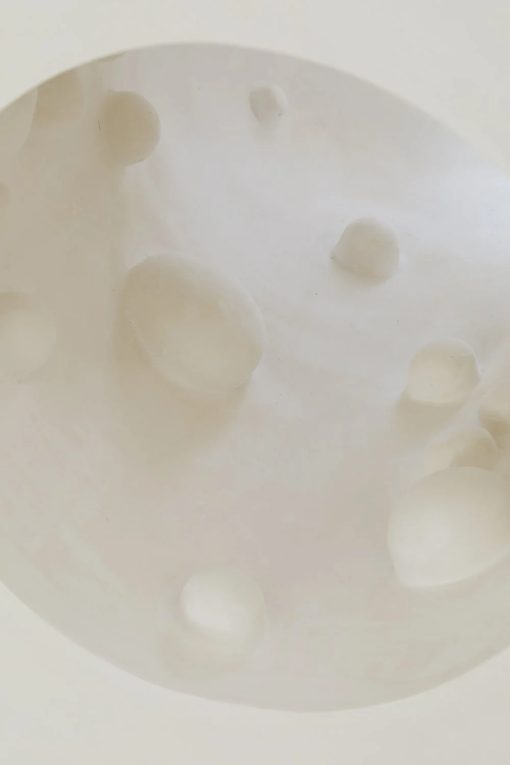 Cylindre habité (Inhabited Cylinder)​ (details), 2022​. Plaster​ ― 30 × 24 × 24 in