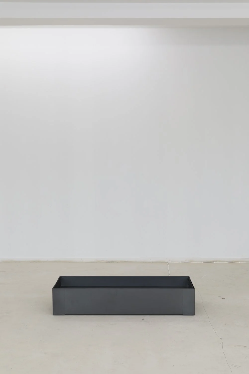 Douce obéissance​ (Gentle Obedience), 2023​. Steel, water, and mechanical components​ ― 49 × 18.5 × 9 in​