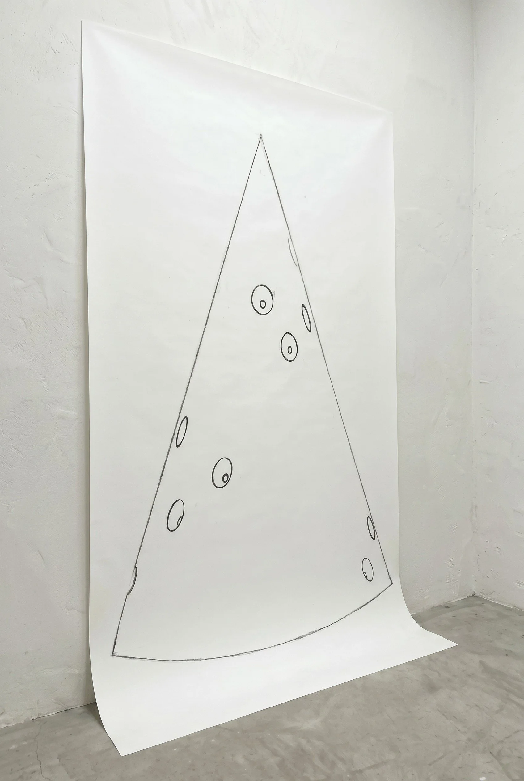 Tower III, 2025. Graphite on paper ― 72 x 48 in