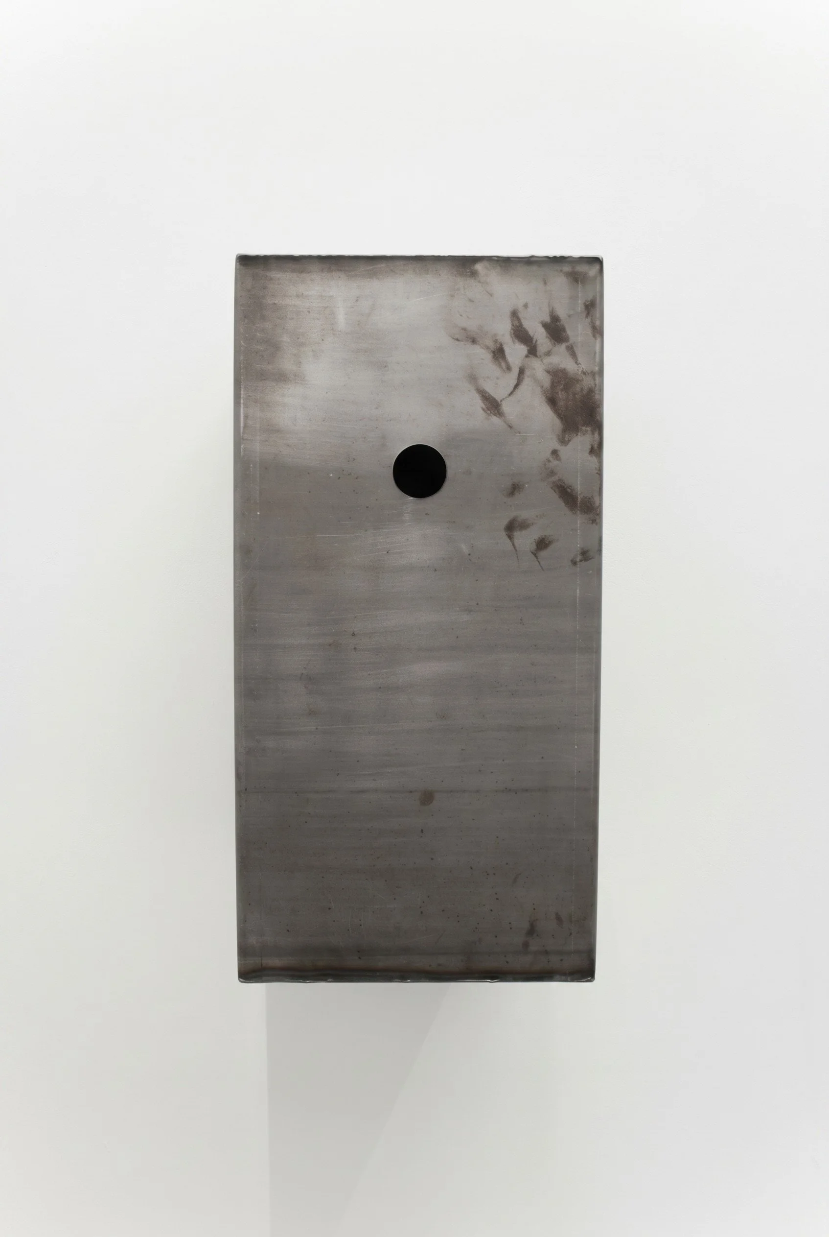 Honest Holes (details), 2025. Steel ― 18 × 12 × 24 in