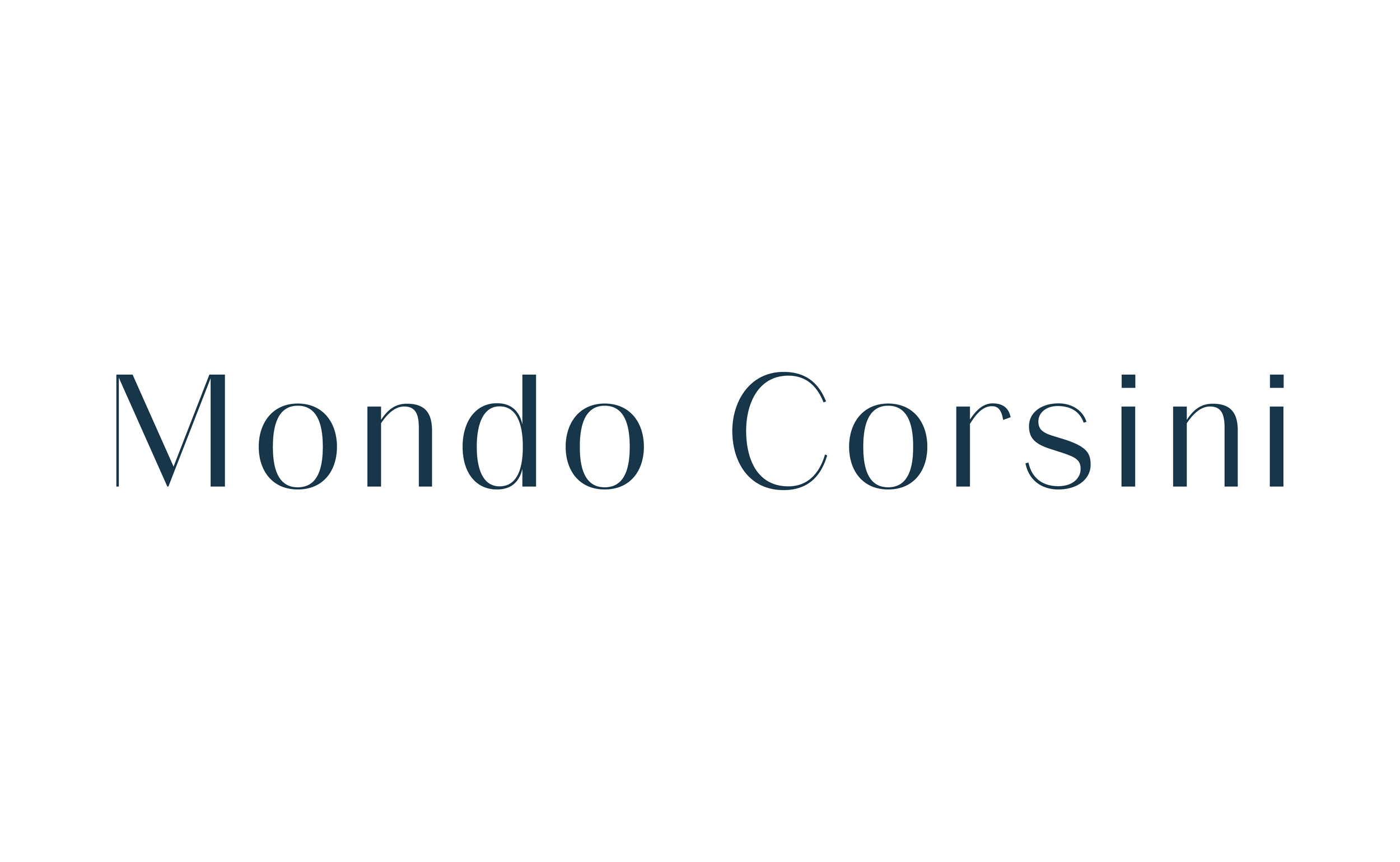 Text on white background reading 'Modo Corsini' in large, elegant font.