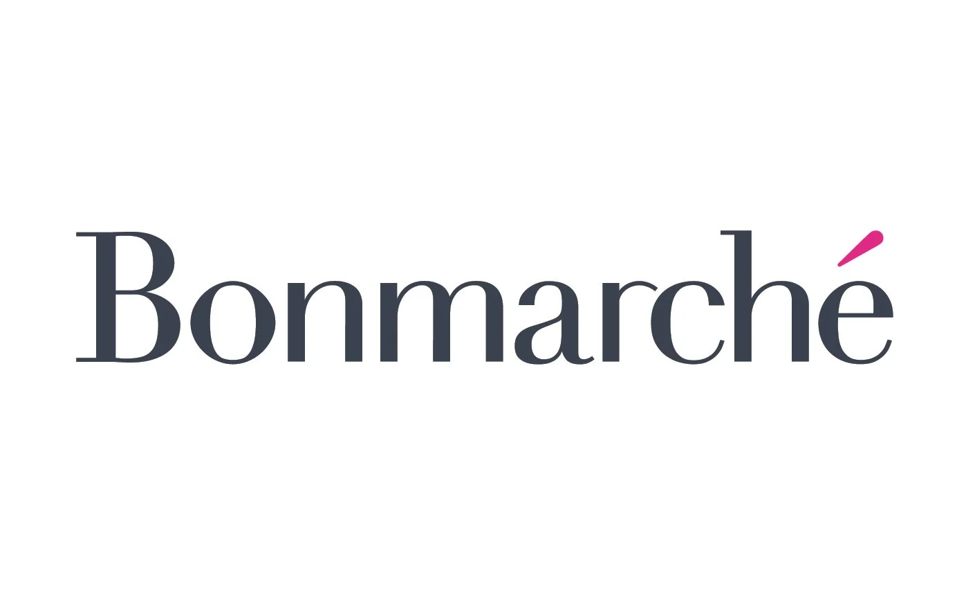 Bonmarché logo in black text with a pink accent on the letter 'é'.