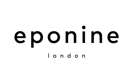 Eponine London logo with black text on a white background.