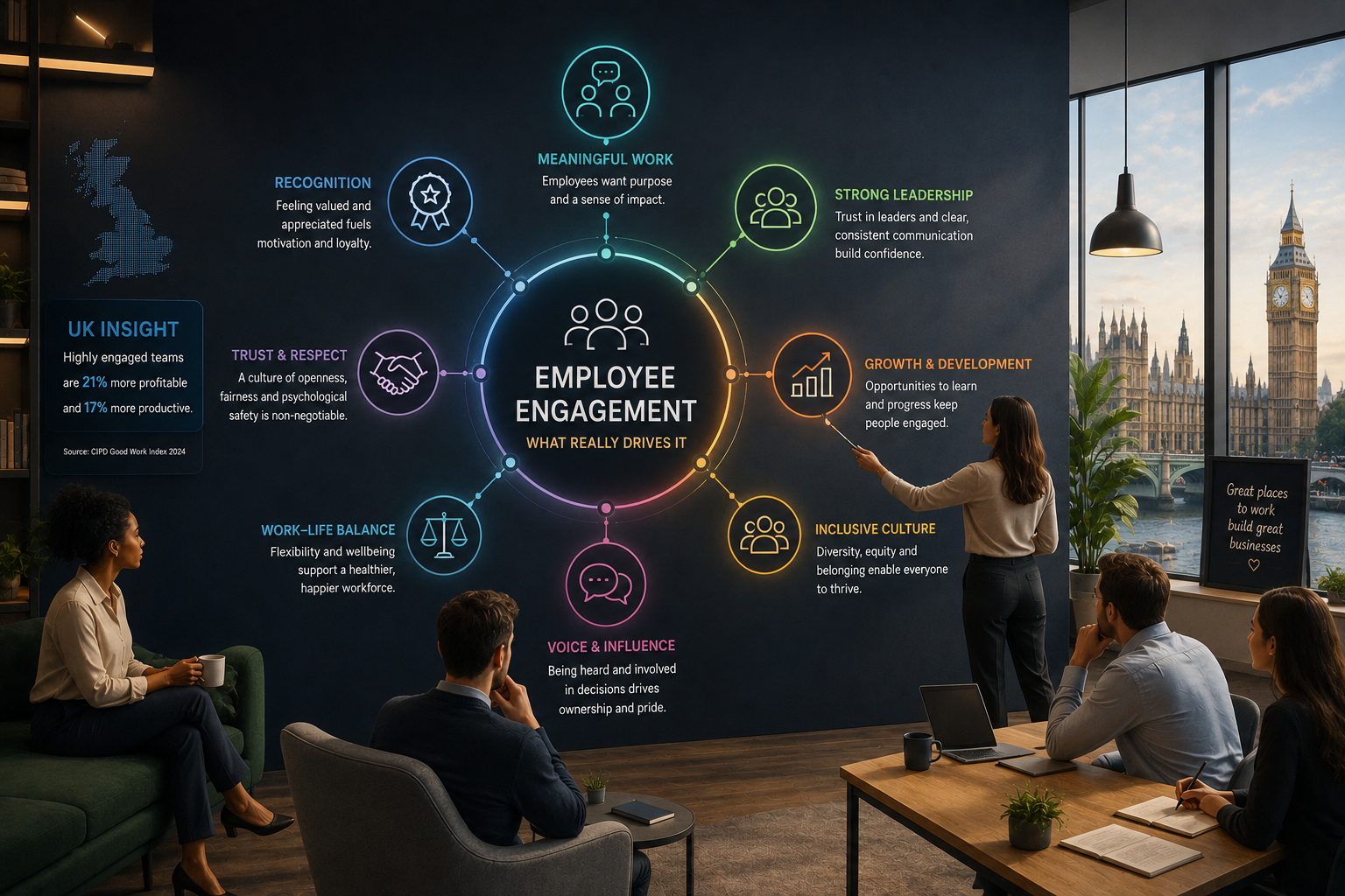 What Really Drives Employee Engagement in UK Organisations?