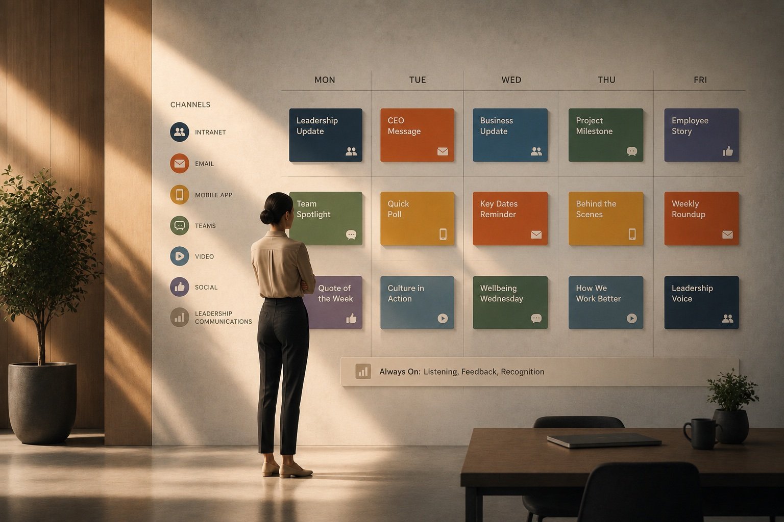 How to Build a Multi-Channel Internal Comms Content Calendar That Works