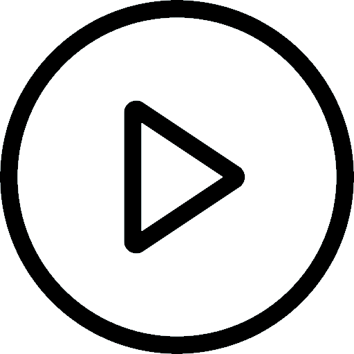 A digital icon of a play button inside a circle, typically used to indicate media playback.