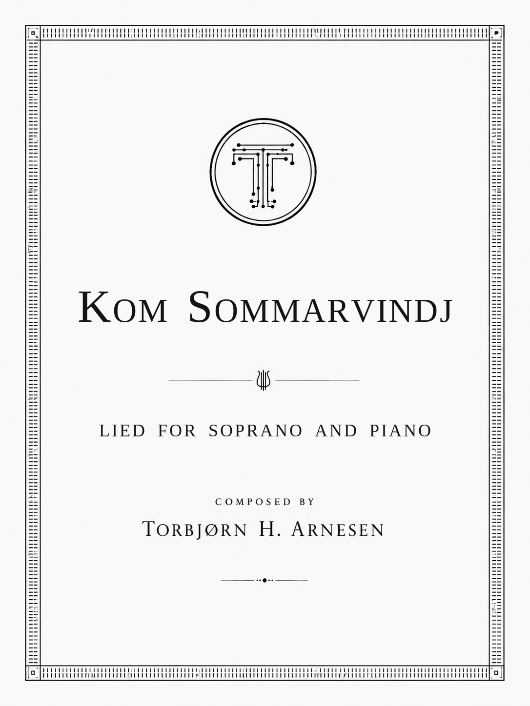 Kom Sommarvindj - based on a Arvid Hansen poem - Soprano, piano - 2018 - 2 min