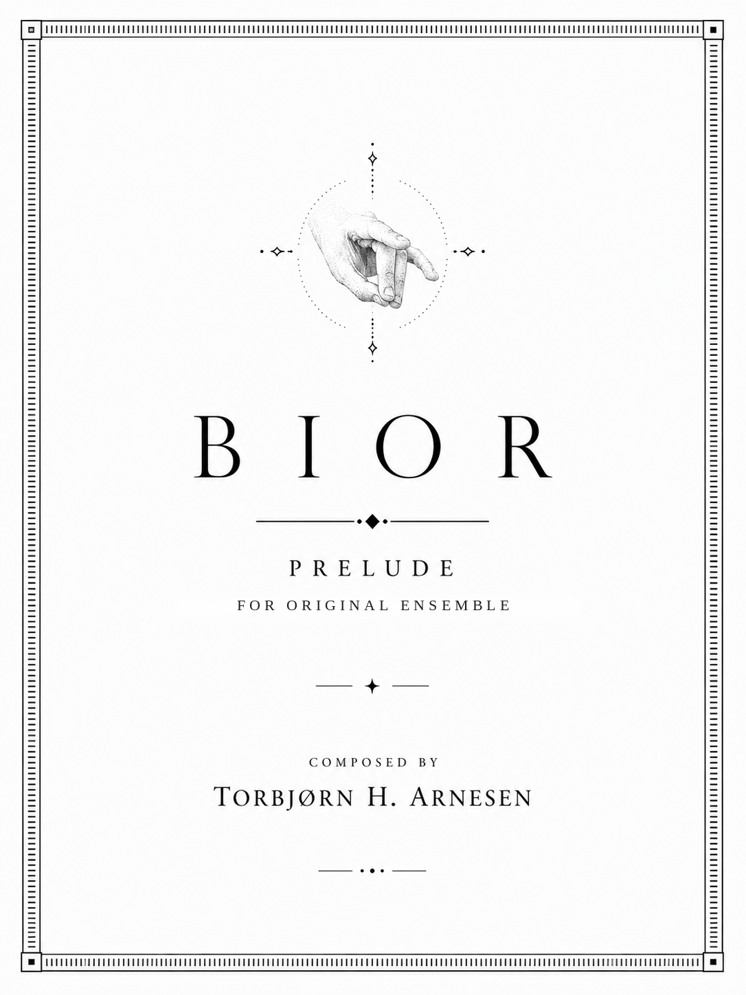 BIOR Prelude - Original ensamble - Obo, Alt sax,euph, horn, Zither, Piano, Perc, 2 violin, viola, cello - 2022 - 8 min.