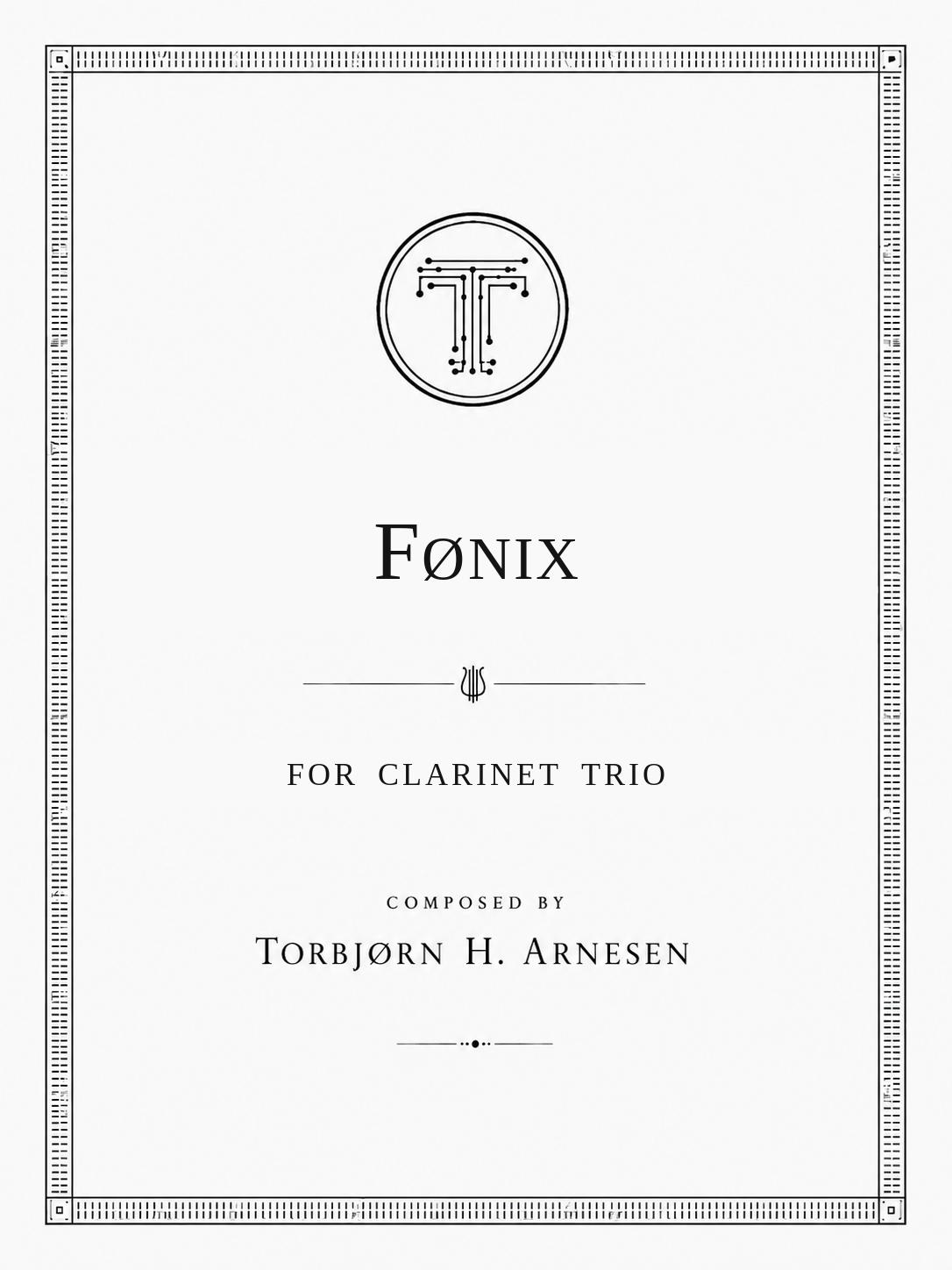 Fønix - for Clarinet trio (cl,cello, pia) - 2019 - 6min 