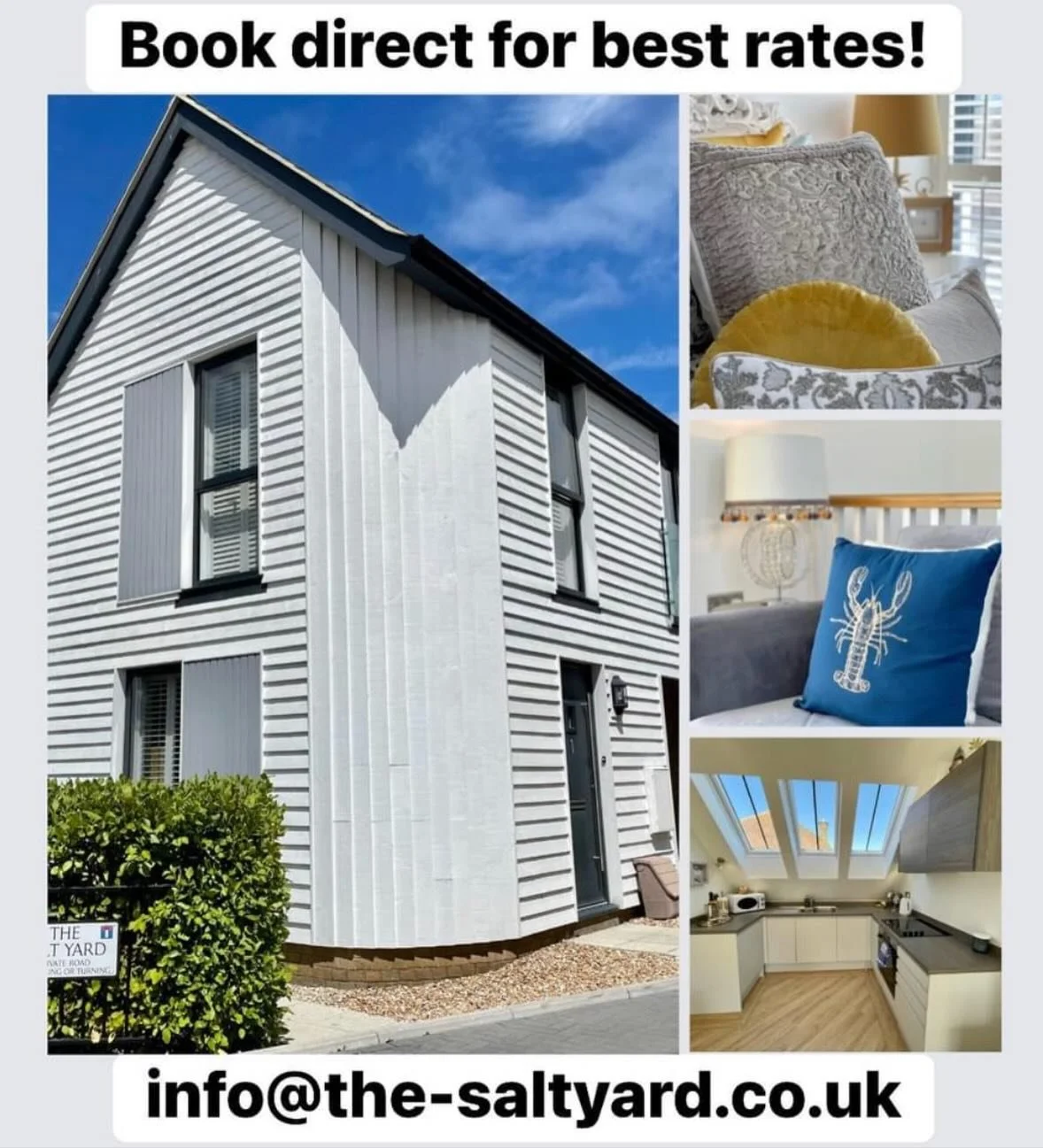 Bookings available for the rest of summer and into 2027! Always cheaper to book direct