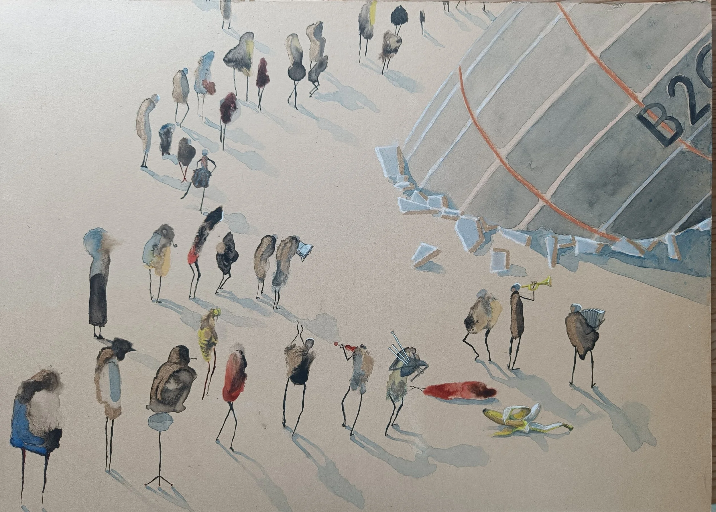 Operation B, 2026, 50x70 cm (3. ud af 4)
