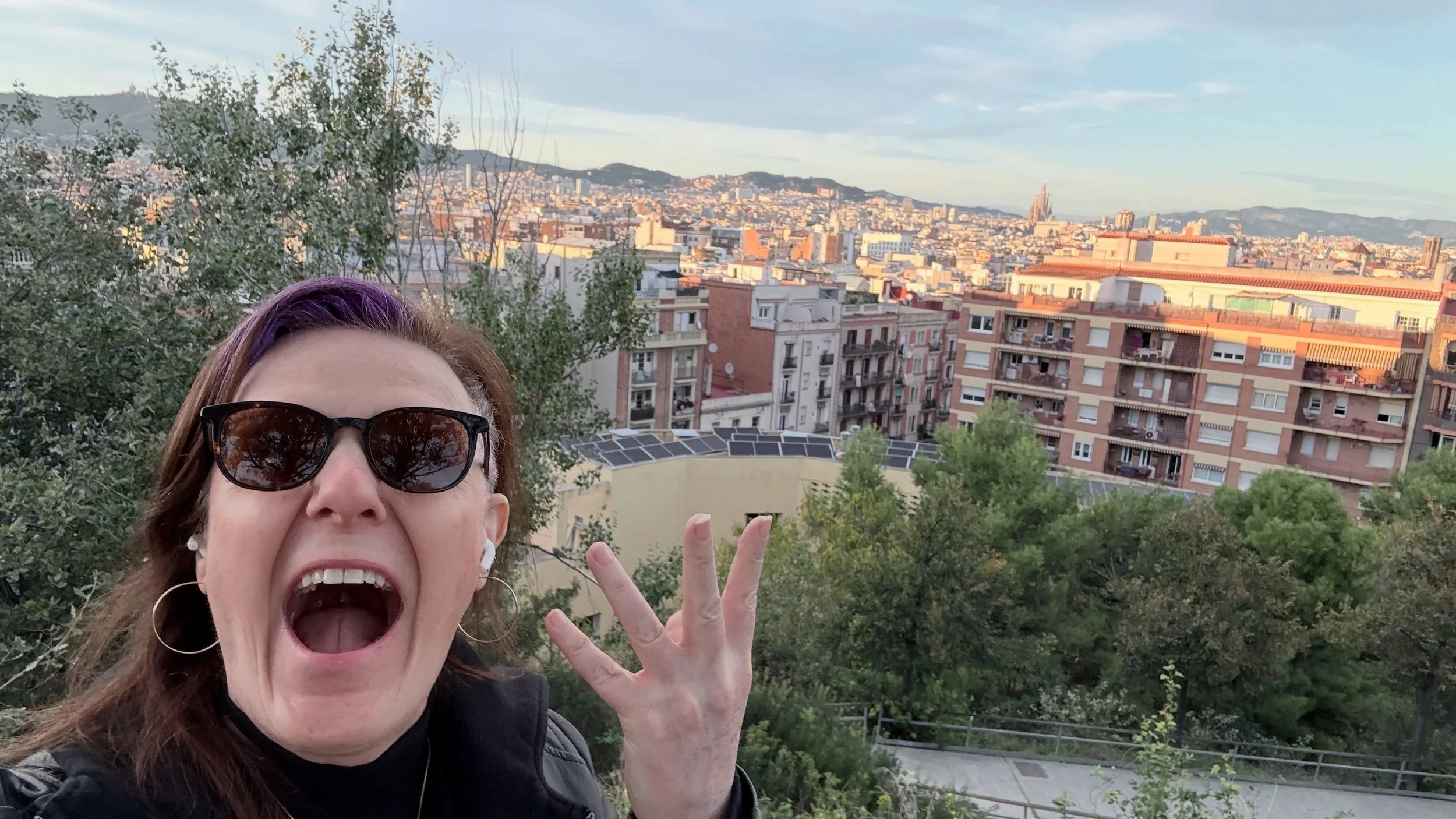 Jen decides to capture sunset over Barcelona only to be confronted with random people walking through photos, endlessly endless steps, and realizations that each new location is far more beautiful than the last, ending with one of the most breathtaki