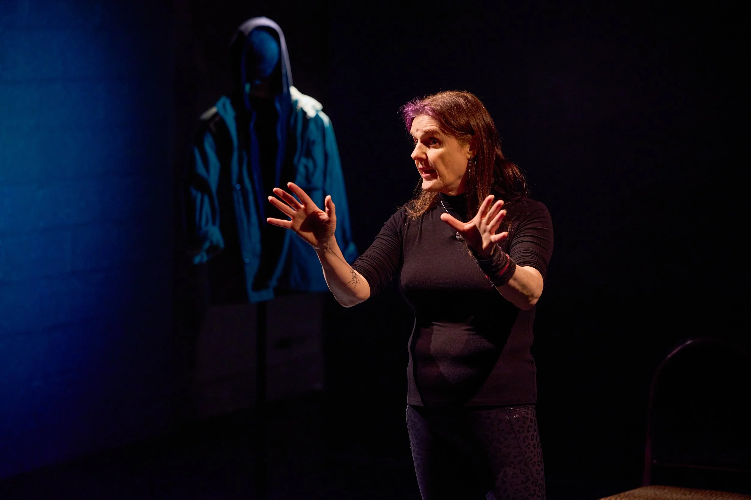Jen DiGiacomo in Woman in the Arena, photo by Charles Chessler
