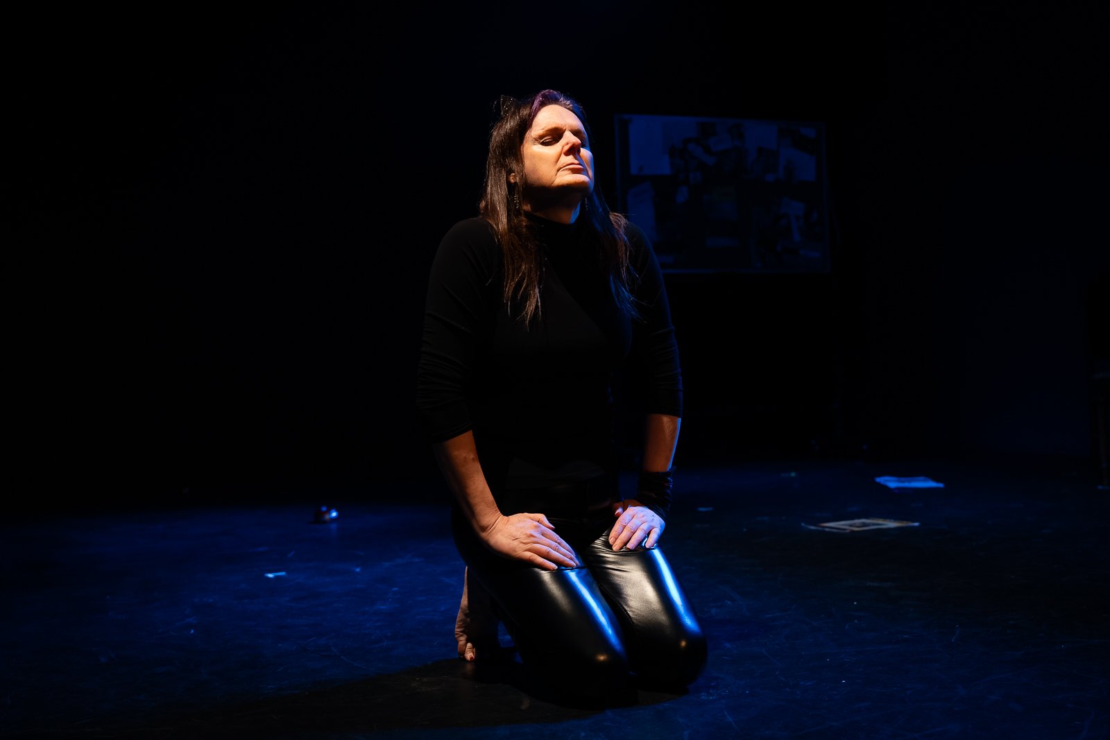 Jen DiGiacomo in Woman in the Arena, photo by Charles Chessler