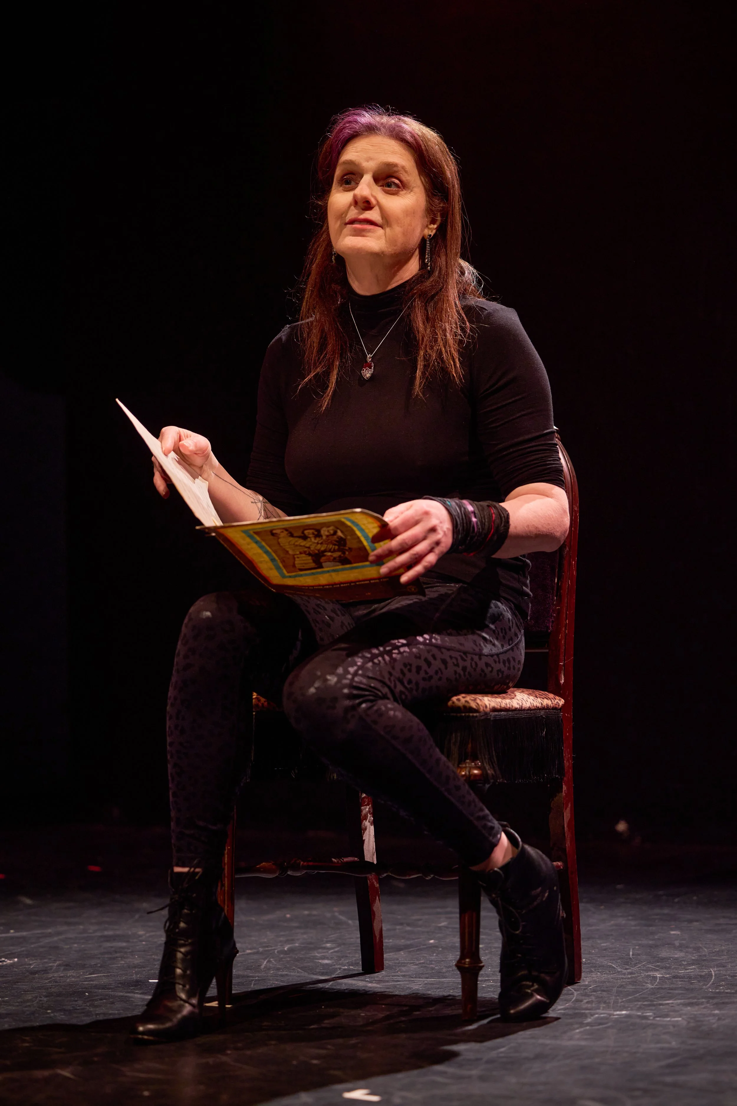 Jen DiGiacomo in Woman in the Arena, photo by Charles Chessler