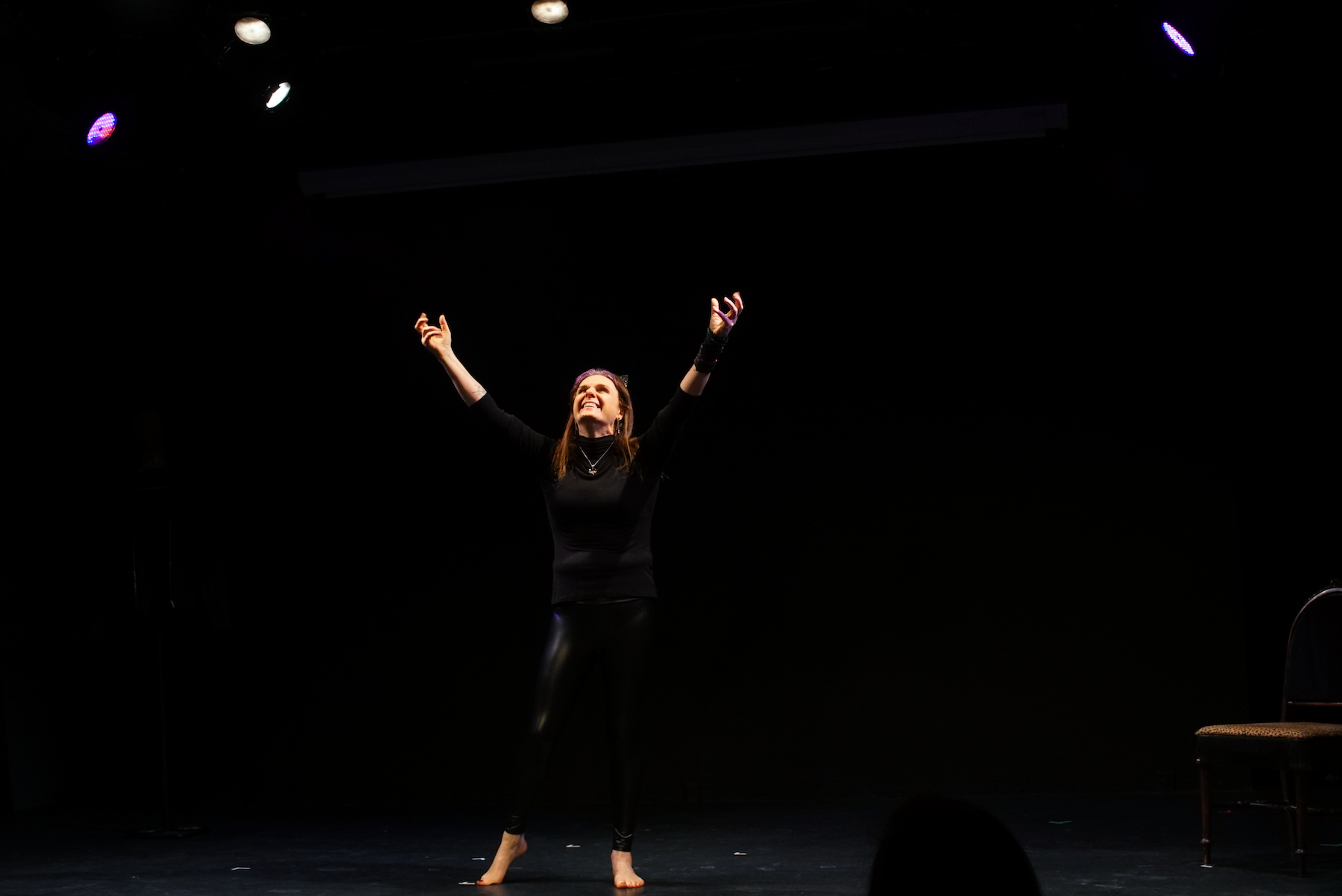 Jen DiGiacomo in Woman in the Arena, photo by Charles Chessler