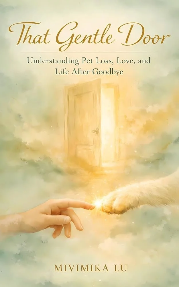 Book cover of That Gentle Door: Understanding Pet Loss, Love, and Life After Goodbye by Mivimika Li