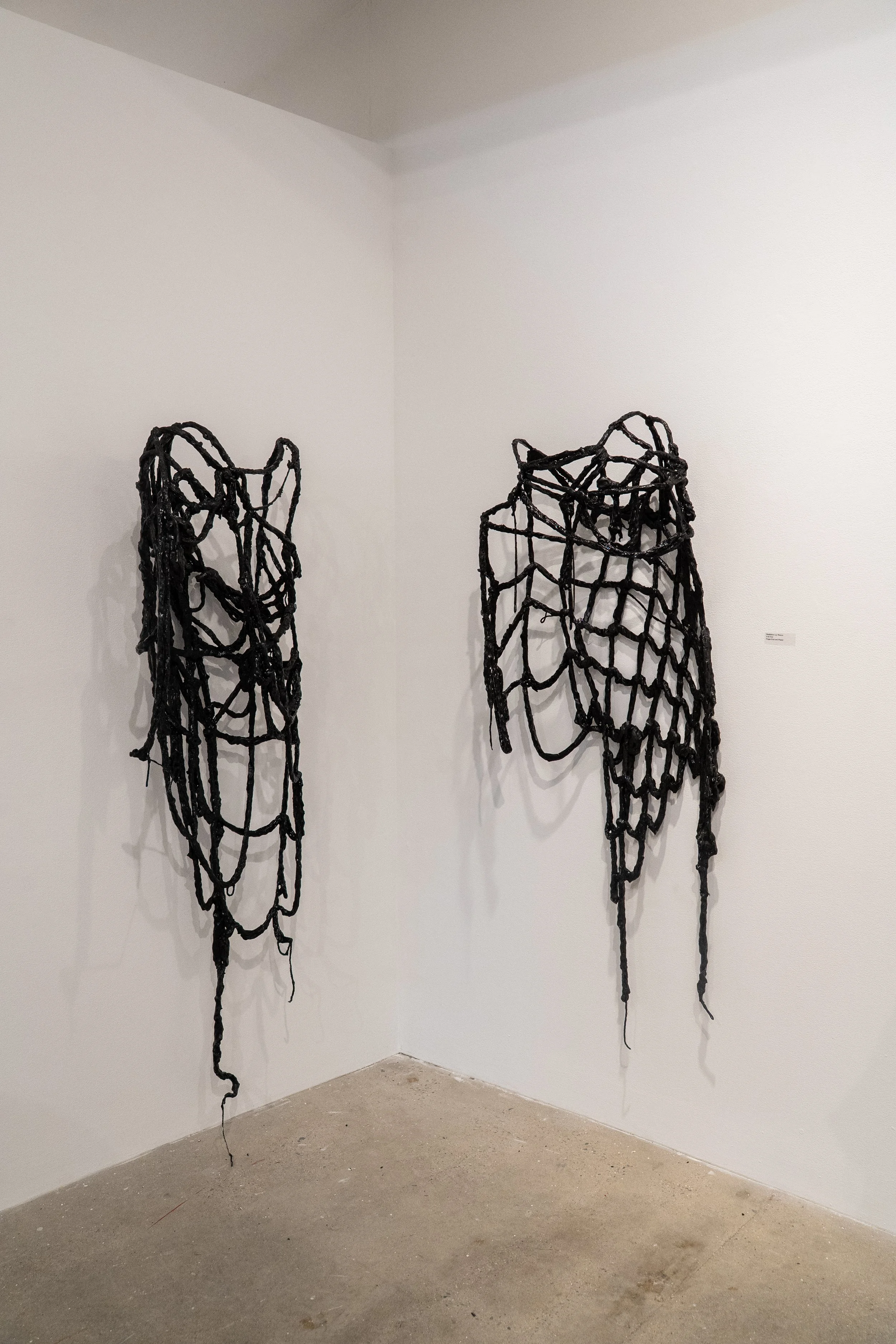 Fishnets 2026 
Finger knit and Plaster 
dimensions variable