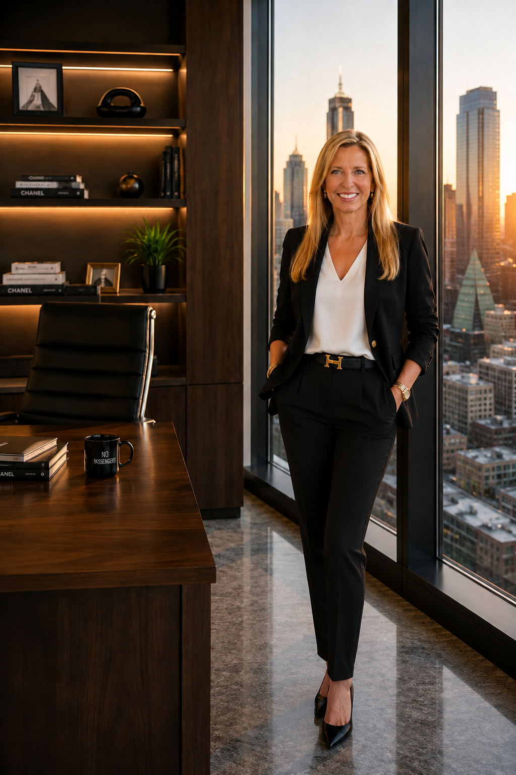 Ronda Lewis, founder of RDL Advisory, in her Dallas office overlooking the city skyline, providing executive advisory, board leadership, and commercial growth expertise.