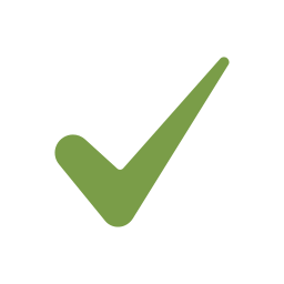 Green check mark icon