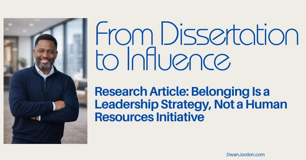 Belonging Is a Leadership Strategy, Not a Human Resources Initiative