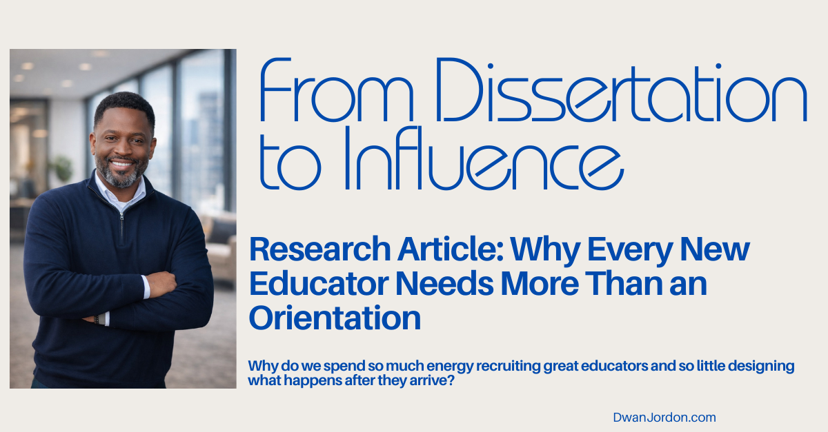 Why Every New Educator Needs More Than an Orientation