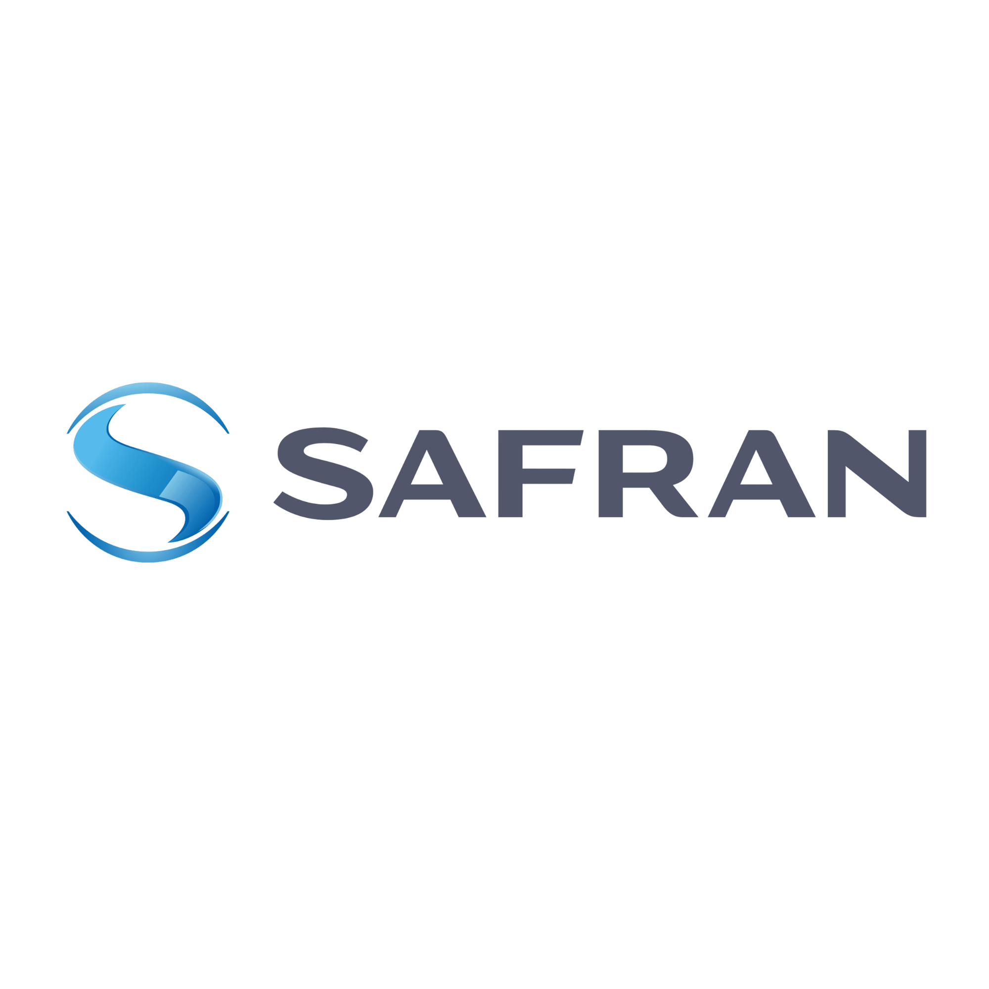 Logo of SaferA with a stylized blue wave icon and the company name in gray and blue text.