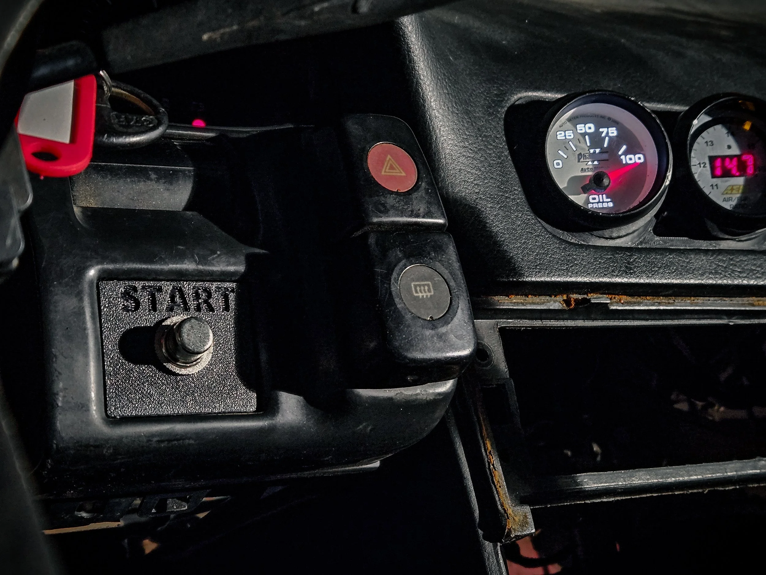 Nissan 240SX Start button mount