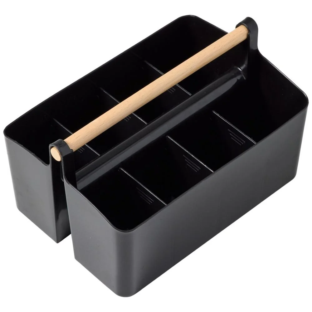 J.Burrows Wood Handle Stationary Tray