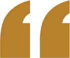 A graphic of large gold quotation marks on a plain white background.