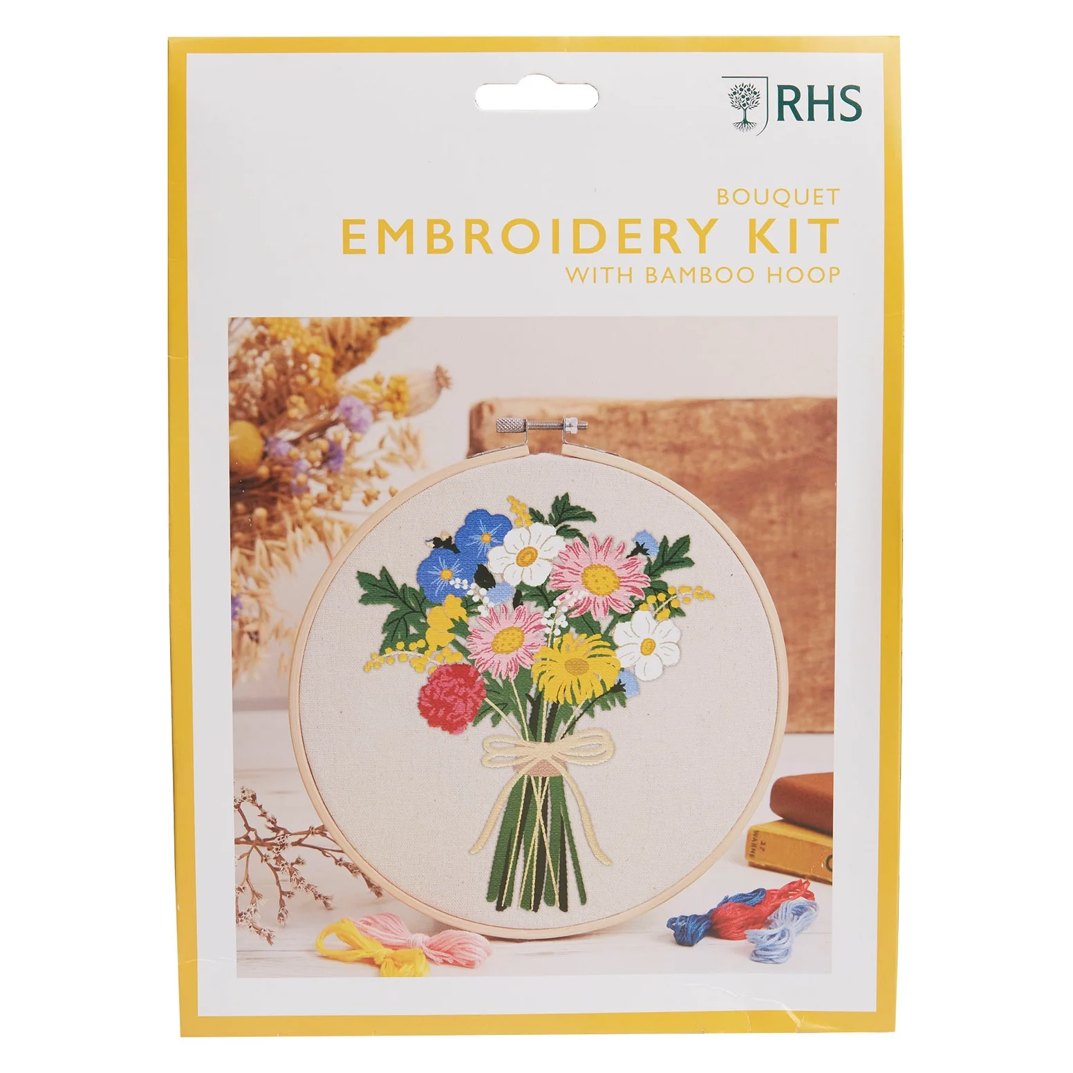 RHS Embroidery Kit, Multicoloured, 8", Bouquet