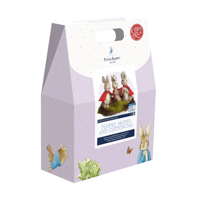 Beatrix Potter Flopsy, Mopsy & Cotton-Tail Needle Felting Kit