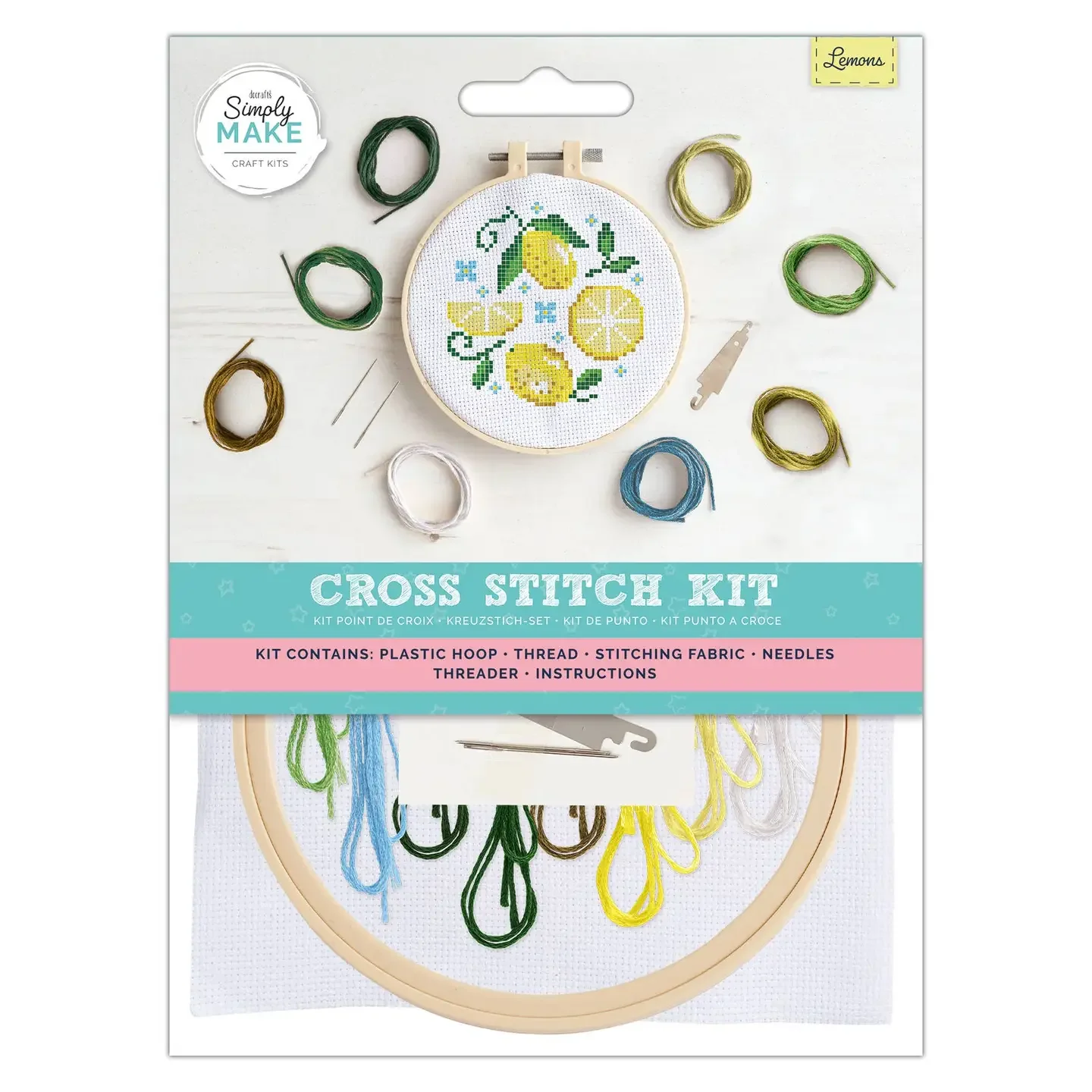 Simply Make Cross Stitch Kit - Lemons