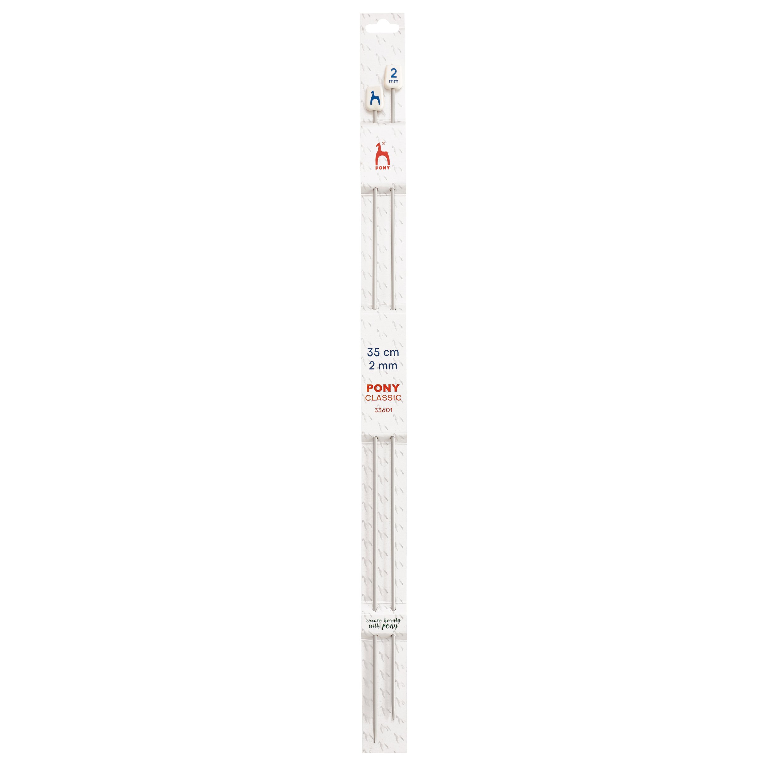 Pony Knitting Needles, single pointed 35cm - various sizes