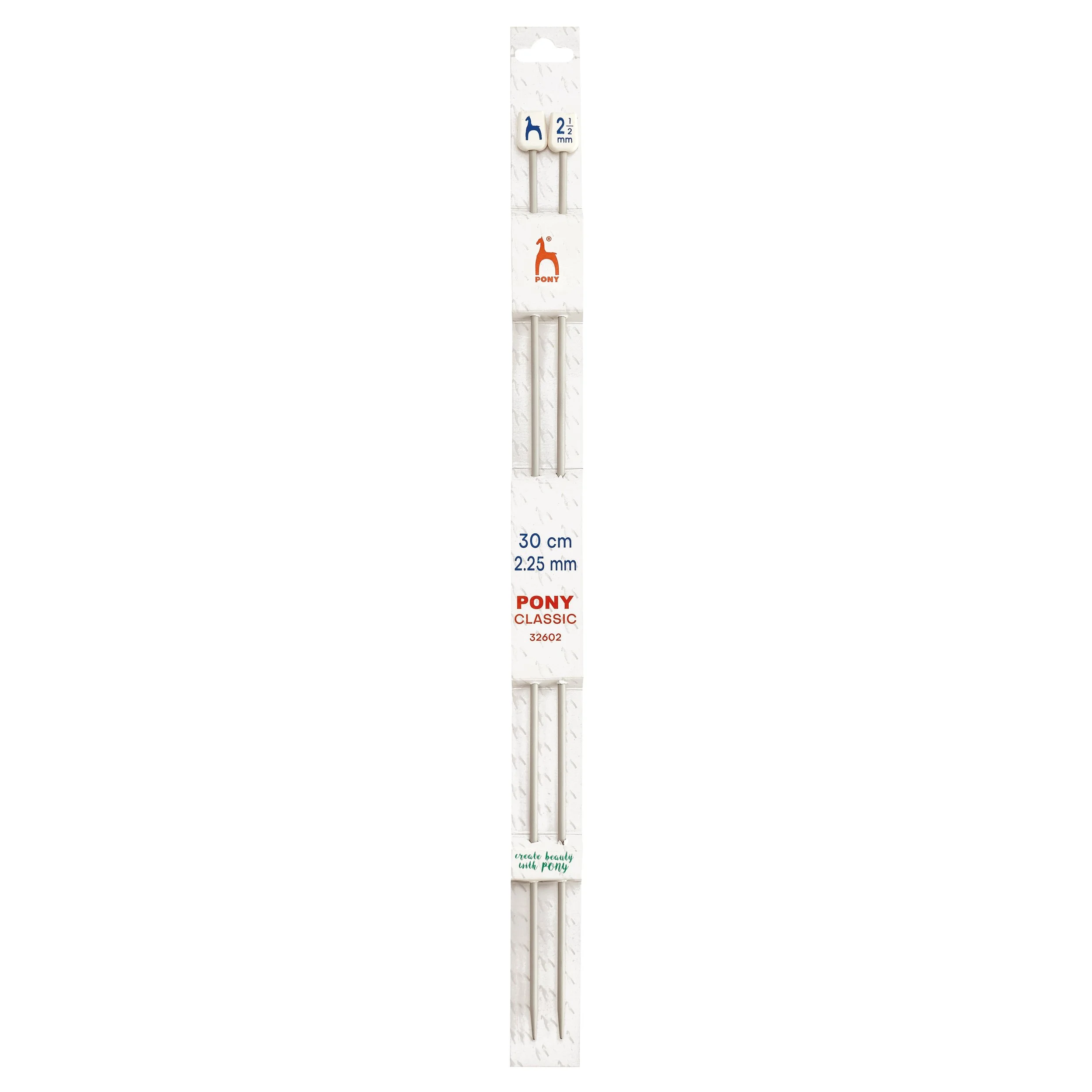 Pony Knitting Needles, single pointed 30cm - various sizes