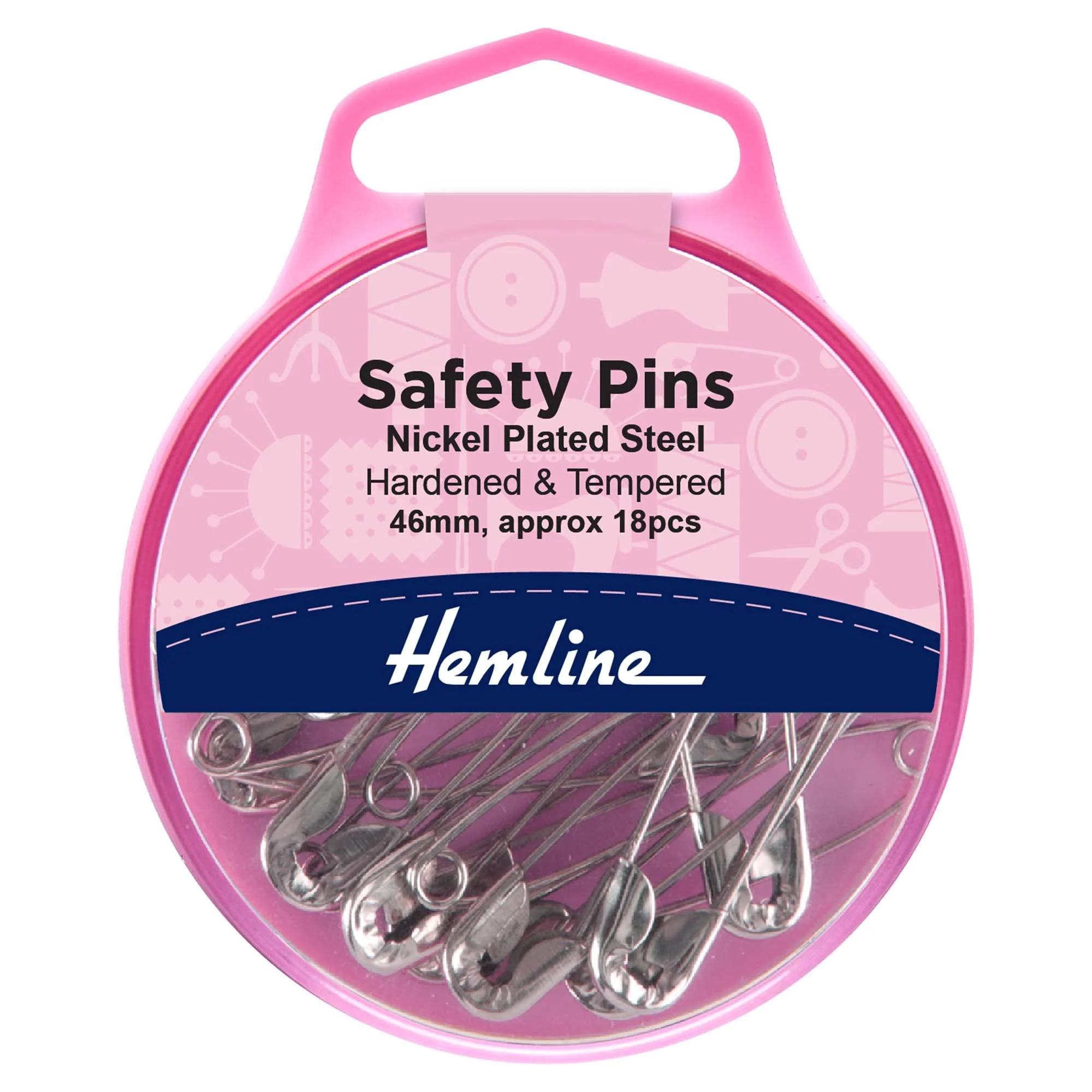 Safety pins - various sizes, types and colours.
