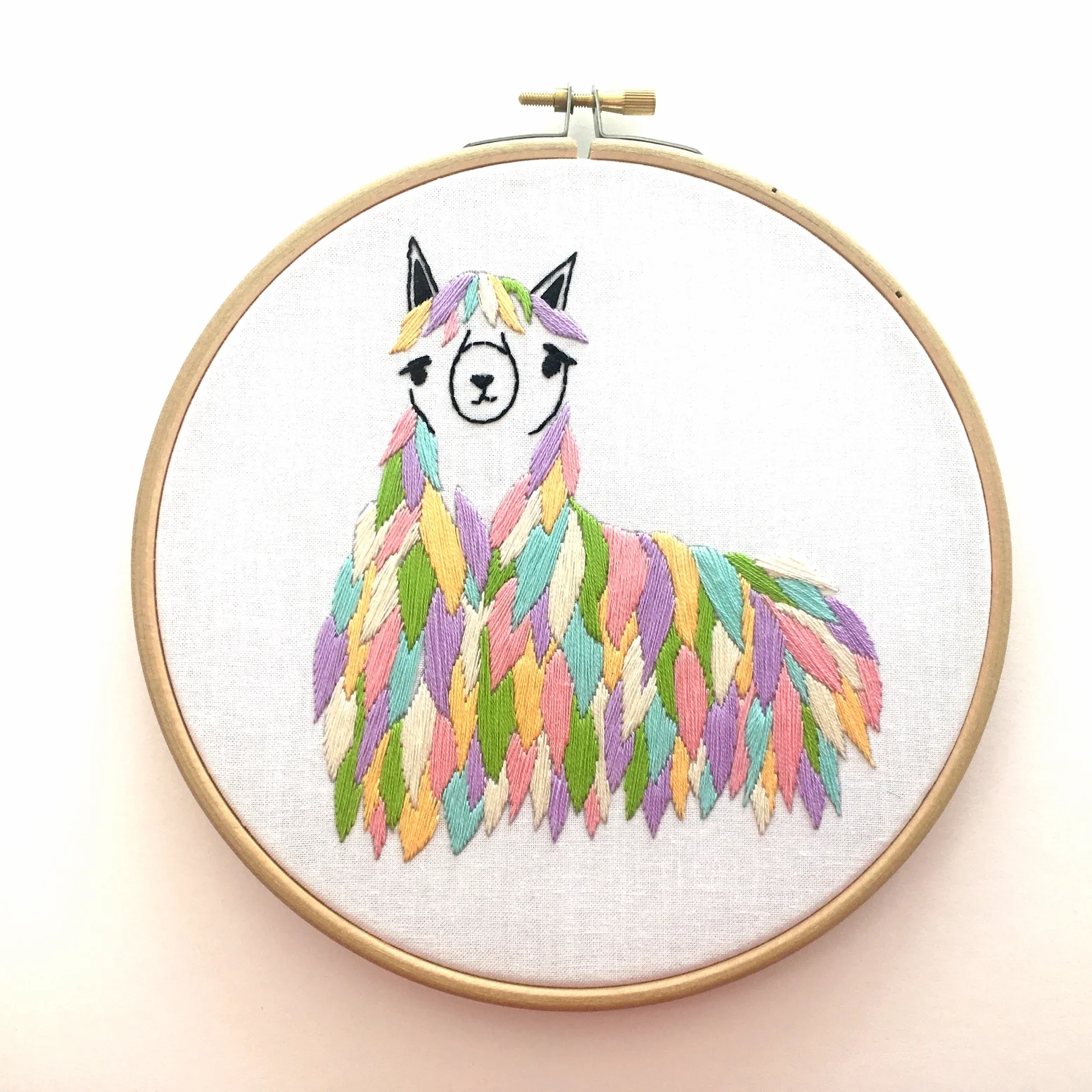 Llama Embroidery Kit