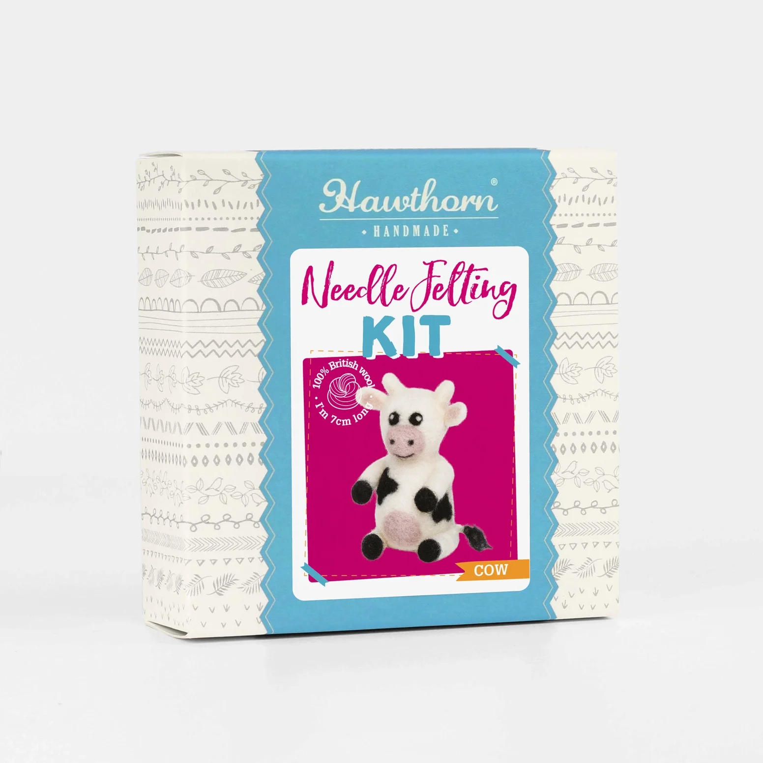 Cow Mini Needle Felting Kit
